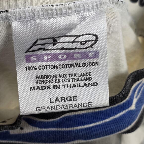 Vintage AXO Sport Shirt Mens Large Blue White Motocross Racing Jersey 90s - Picture 7 of 9